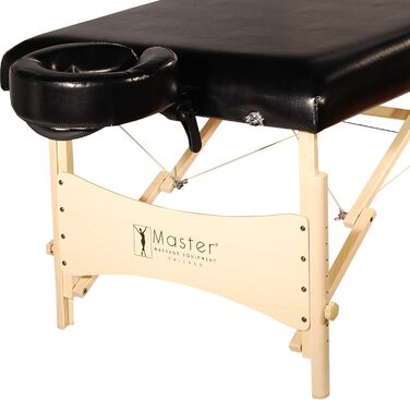Складаний масажний стіл Master Massage Balboa 71 см, чорний глянець