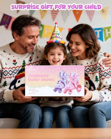 Ролики для дітей регульовані, рожеві, 24-31 розмір, для дівчаток, для занять в приміщенні та на вулиці, S(EU 28-31)