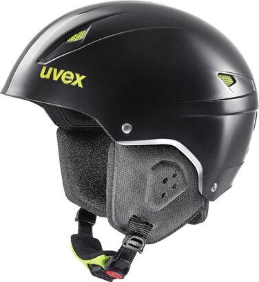 Гірськолижний шолом Uvex Eco, розмір 55-58 см, чорний/жовтий