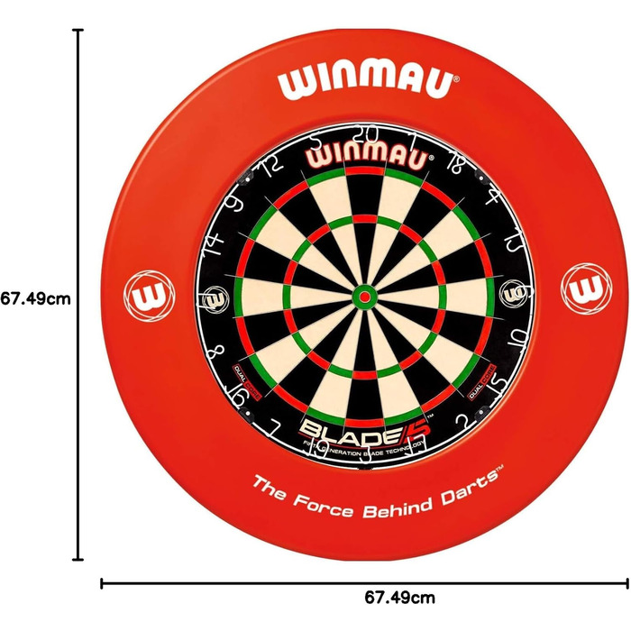 Захисне кільце для дартсу WINMAU, червоне, універсальне