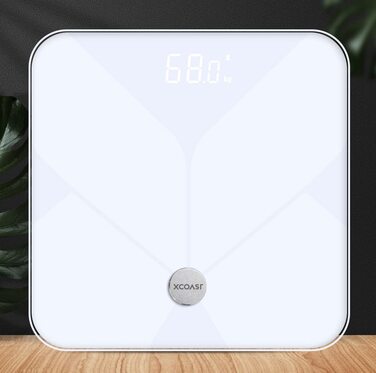 XCOAST WELLISCALE: Розумна вага з Bluetooth для аналізу складу тіла - фітнес-вага з додатком
