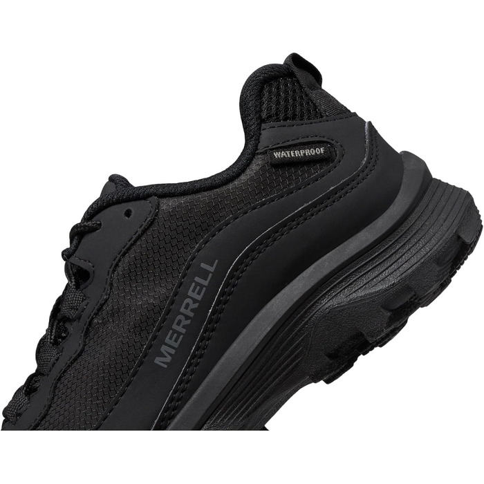 Дитячі трекінгові черевики Merrell Moab Speed Low WTRPF - чорний (10.5 Wide Little Kid)