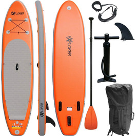 Надувна SUP-дошка EXPLORER ALF2 320 см, помаранчева, для веслування стоячи