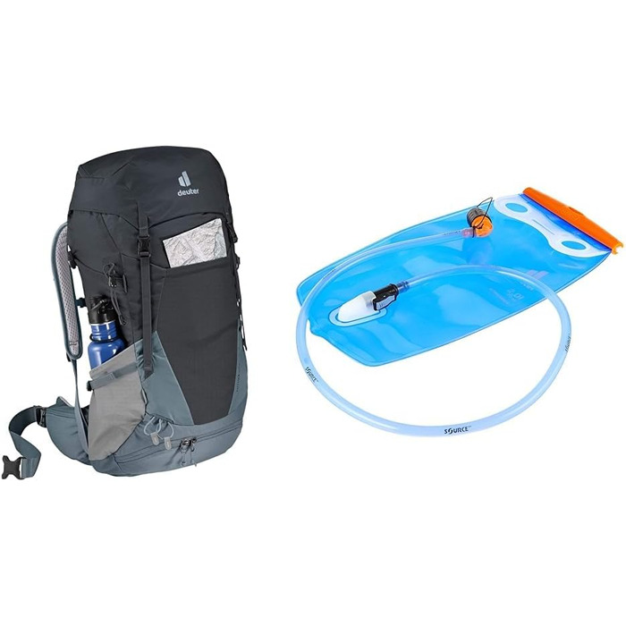 Жіночий туристичний рюкзак Deuter Futura 30 SL, графіт, 30 л, з гідратором Streamer 2.0