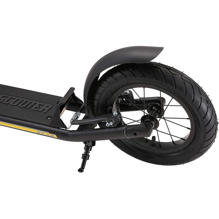 Самокат дитячий STAR SCOOTER City Kick Scooter 16 дюймів, з пневматичними колесами, регульована висота, чорний