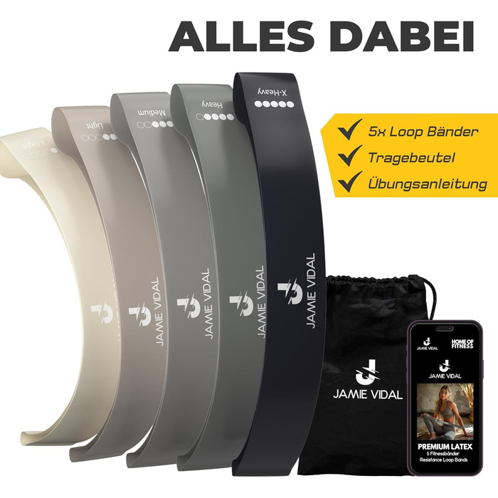 Еластичні стрічки для фітнесу: короткі, преміум-латекс, стрічки опору, міні-петлі, тера-стрічки, фітнес, спорт, стрічки для силових тренувань, фітнес-стрічки Бежево-сірий