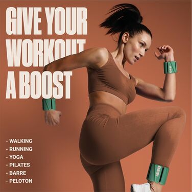 Набір обтяжувачів для зап'ястя та щиколоток Sportbit (2 шт по 0,5 кг) – для ходьби, бігу, йоги, пілатесу, зелені