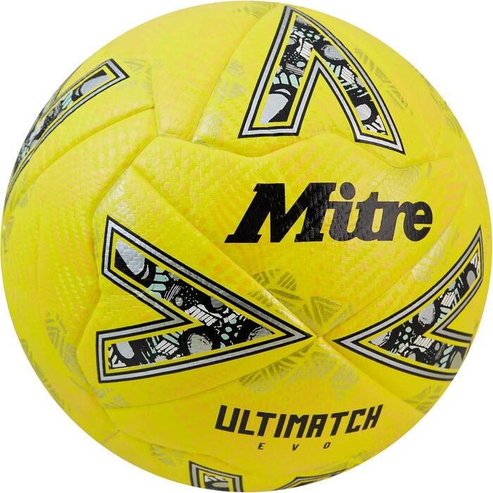 Футбольний м'яч Mitre Ultimatch, покращений контроль, підвищена зносостійкість, висока точність