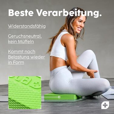 Баланс-пад Vesta+ Balance Pad XXL з додатком, тренувальний килимок для рівноваги, фізіотерапія, фітнес, зелений