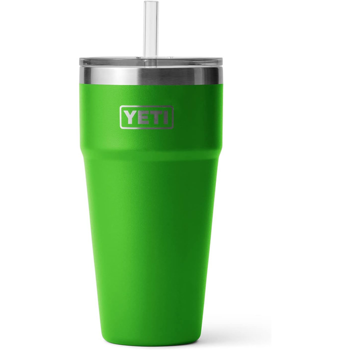 Термокружка YETI Rambler з трубочкою, нержавіюча сталь, вакуумна ізоляція, 769 мл, зелена
