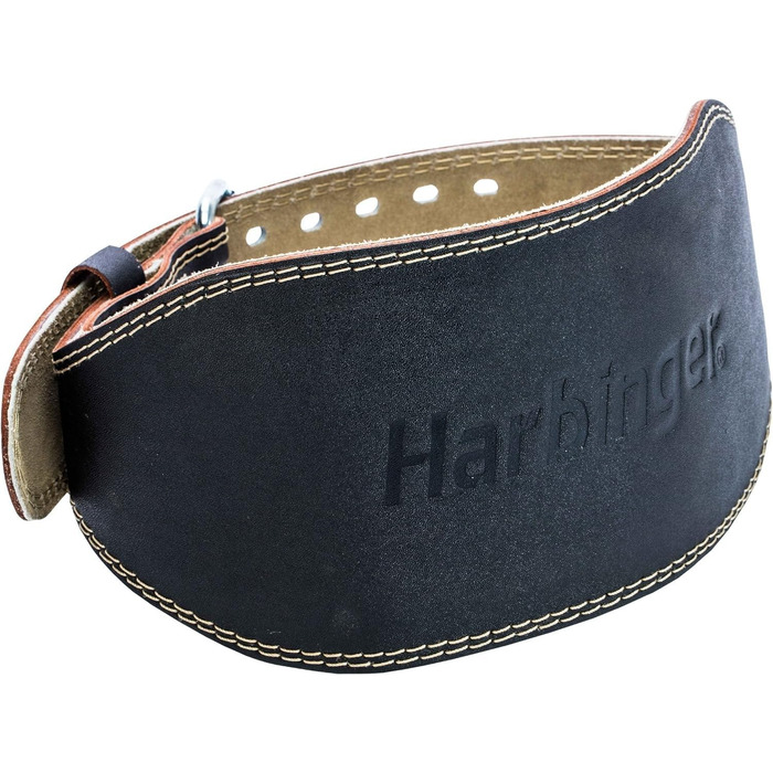 Пояс для важкої атлетики Harbinger Nyon: для силових тренувань, з ядром з ультра-піни, зелений (M, чорний)