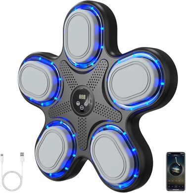 Музичний бокс-машина Sunshine Smile, настінний тренажер для боксу з Bluetooth, регулюванням швидкості, розумна боксерська машина для тренувань під музику
