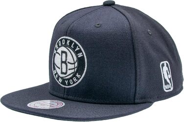 Кепка Mitchell & Ness NBA Flat Visor Snapback, унісекс, чорний/білий