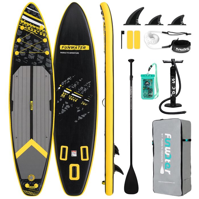 Надувний SUP Борд FunWater 10'6'–11'6' – комплект з аксесуарами для всіх рівнів підготовки