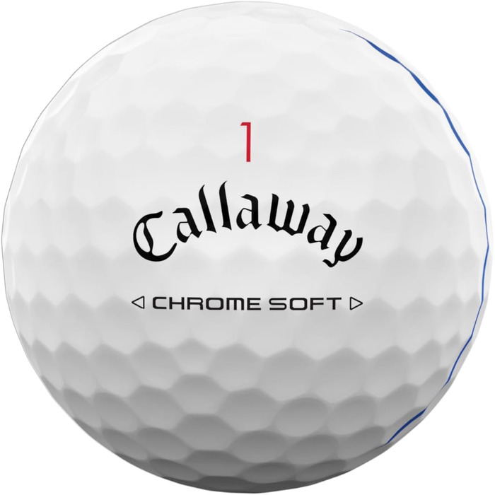 Гольф-кулі Callaway з хромовим покриттям, м'які (Triple Track, упаковка 24 шт, білі)
