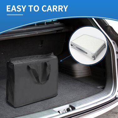 Складний туристичний стіл CPROSP 90x40 см, регулювання висоти 26-70 см, срібний