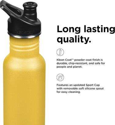 Термобутилка Klean Kanteen Classic 532 мл вузька, золота