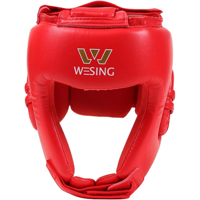 Боксерський шолом WESING AIBA для аматорських змагань, червоний, XL