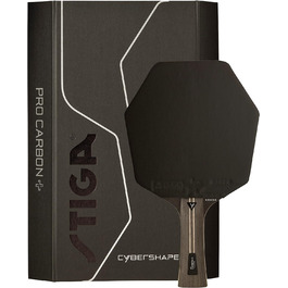 Професійна тенісна ракетка STIGA Cybershape Pro Carbon+, 5-зіркова, шестикутна форма, для атакуючих гравців
