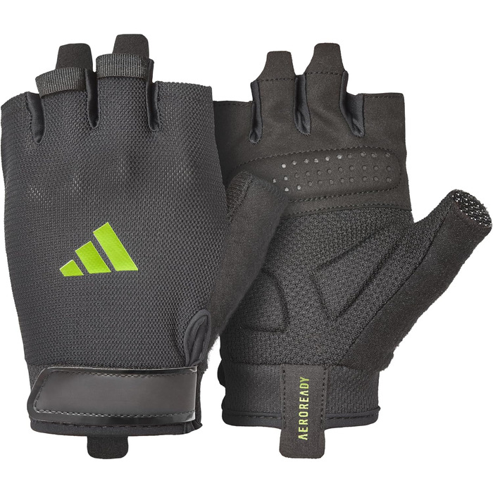 Рукавиці для тренувань Adidas Essential Aeroready (XS, Зелені) - вологовідвідні, з м'якою шкіряною долонею
