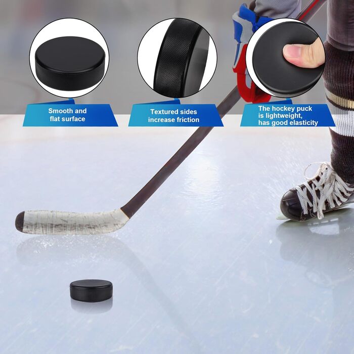 8 шайб для хокею XIHIRCD: пінополіуретан, 7,5 см, для тренувань в приміщенні