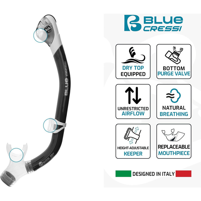 Комплект маски та трубки Cressi Bonete Pro Dry S/M рожевий прозорий - для фрідайвінгу та снорклінгу