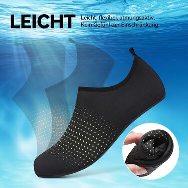 Водні черевики для жінок та чоловіків: зручні та швидковисихаючі аквашузи для плавання, пляжу та серфінгу. Антиковзкі, унісекс, розмір 40 EU, колір: зелений (зоряне небо)