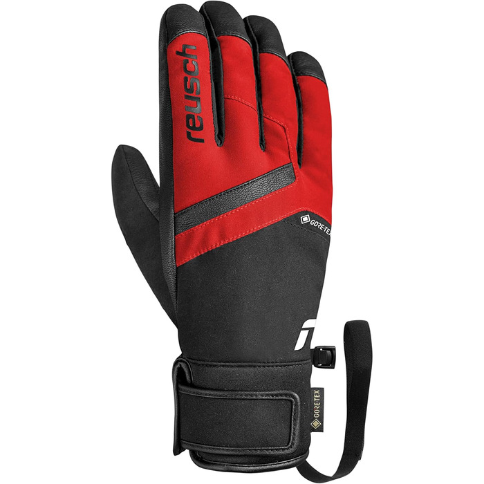 Гірськолижні рукавички Reusch Gore-TEX унісекс, водонепроникні Softshell (чорно-червоні, розмір 7.5)