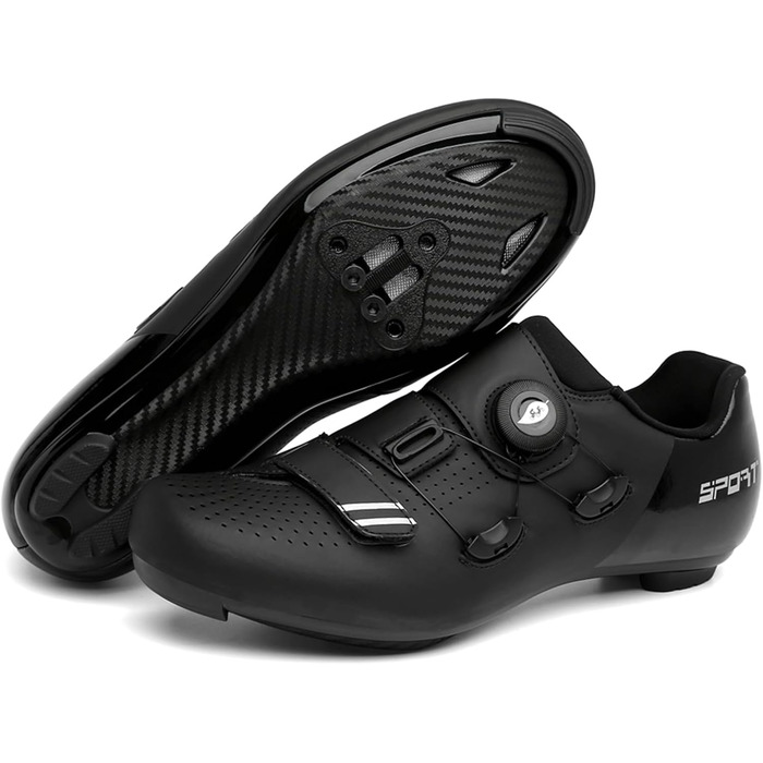 Велосипедні шкарпетки NGARY для чоловіків та жінок: шкарпетки для шосе, сумісні з Peloton, Look SPD, SPD-SL, Delta Lock, дихаючі, для їзди на велосипеді, білі (44 EU, чорний)