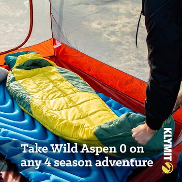 Сплячий мішок KLYMIT Wild Aspen, Regular -17.8°C, для кемпінгу, хайкінгу та альпінізму