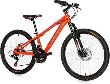 Дитячий гірський велосипед 20'' Moma Bikes, алюмінієвий, 6 швидкостей Shimano, дискові гальма, передня амортизація