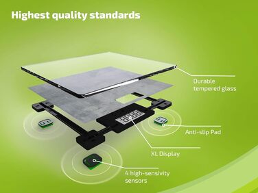 Електронна вага Soehnle Style Sense Compact 300 Concrete, до 180 кг, LCD-дисплей, надтонкий дизайн, персональна вага