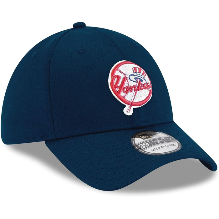 Кепка бейсболка New Era MLB 39Thirty Нью-Йорк Янкис, блакитна, унісекс, M-L
