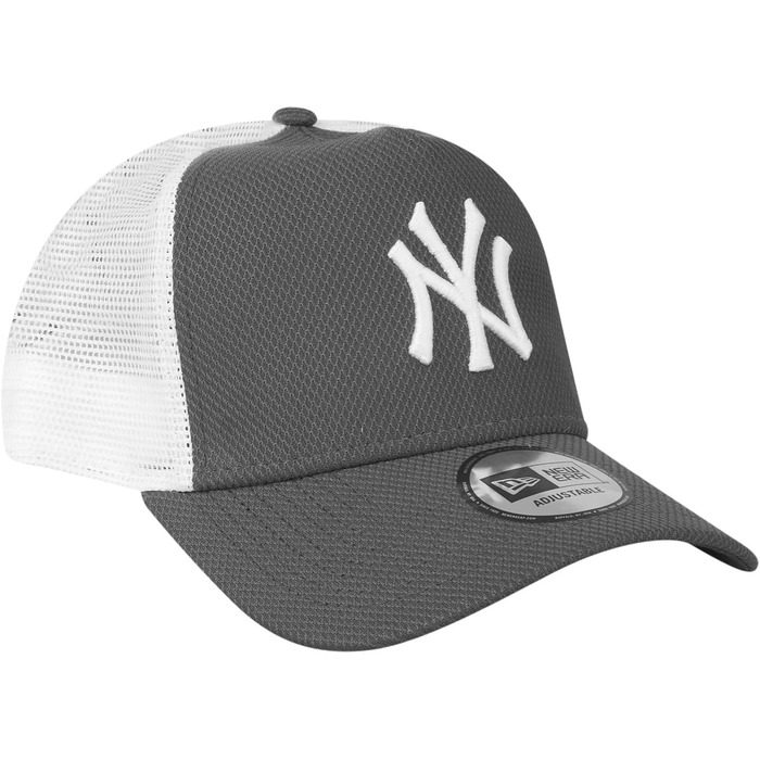 Кепка New Era Mesh Trucker Cap з логотипом New York Yankees, білий/вугільний, універсальний розмір