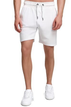 Чоловічі спортивні шорти Tazzio Sweatshorts для фітнесу та тренувань, білі, розмір L