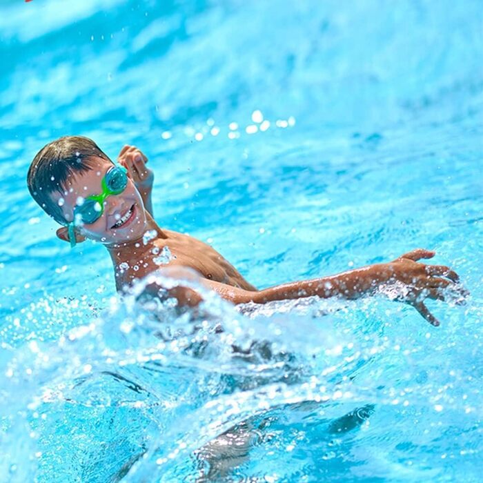 Дитячі плавальні окуляри Speedo Illusion для хлопчиків, 2-6 років, захист від запотівання, герметичні, блакитні/салатові/помаранчеві