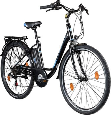 Жіночий електровелосипед ZÜNDAPP City 28 дюймів, 6 швидкостей, V-гальма, підсвітка, ретро Hollandrad Z505 для зросту 160-185 см