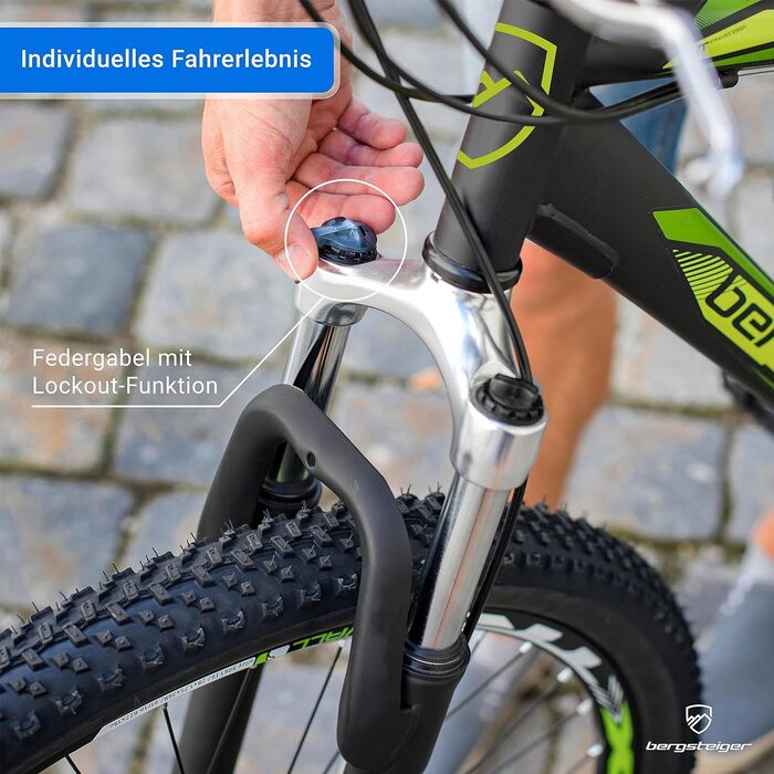 Гірський велосипед Bergsteiger Detroit 29 дюймів, дискові гальма, 21-швидкісна Shimano, амортизаційна вилка з блокуванням, для хлопців і чоловіків, червоно-сірий (матовий), підходить від 170 см