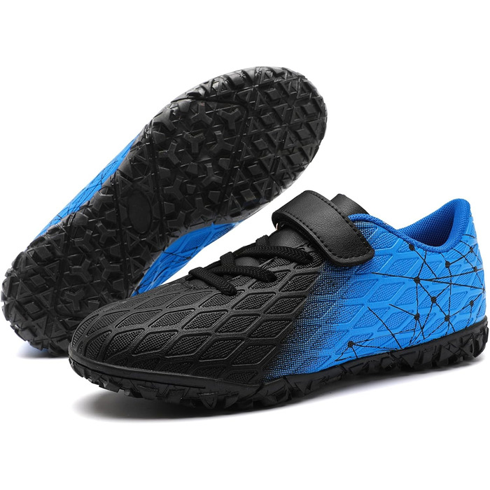 Дитячі футбольні бутси Kinder для залу та вулиці. Чорно-сині, розмір 35 EU