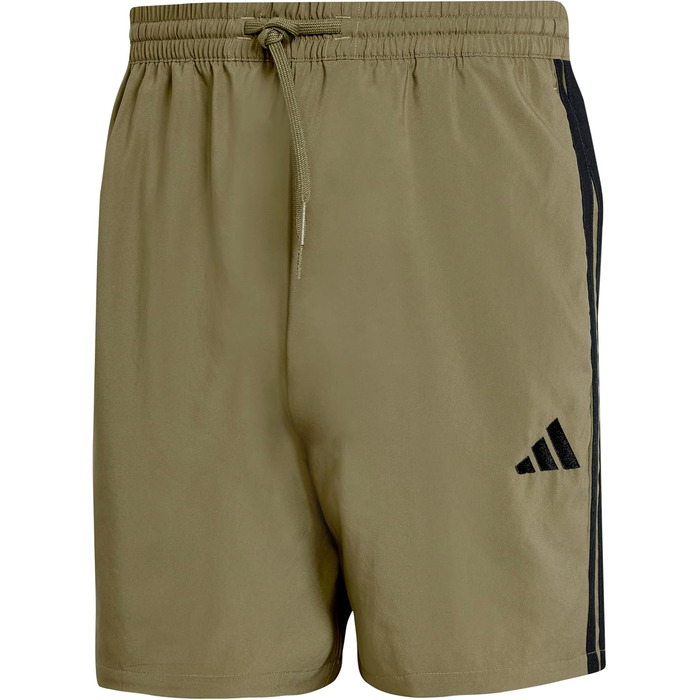 Чоловічі спортивні шорти adidas Performance Essentials Three Stripes (L Tall, Olive Green/Black)