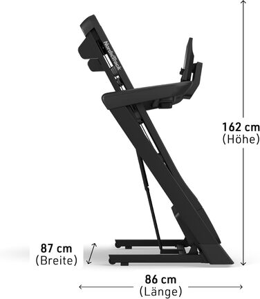 Бігова доріжка NordicTrack T Series 7: для дому, з регулюванням нахилу, Bluetooth, вантажопідйомність 136 кг