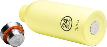 Термобутилка 24Bottles Clima Bottle Citrus 500 мл, нержавіюча сталь, BPA Free, італійський дизайн, зберігає холод 24 год, гаряче 12 год