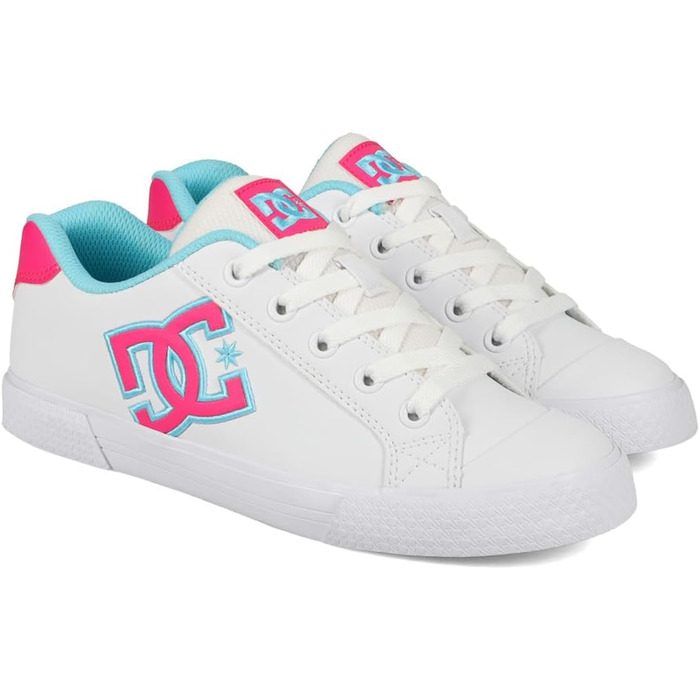 Черевики DC Shoes Chelsea для жінок (36 EU, білий, рожевий, блакитний)