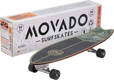 Лонгборд STAR SCOOTER Surf Skateboard Vintage Retro Cruiser, швидкісний, ABEC-11, комплект, унісекс, Exotic