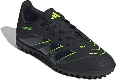 Бутси футбольні adidas Predator Club Turf Unisex, 34 EU, чорний/карбон/лимонний, для штучного покриття