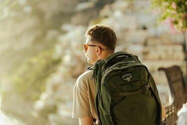Чоловічий туристичний рюкзак Osprey Farpoint 40 л, для подорожей, сірий