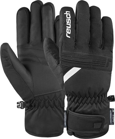 Зимові рукавички Reusch Baldo R-TEX XT, вітрозахисні, водонепроникні, дихаючі, теплі, унісекс, для снігу та лиж, чорні/білі, розмір 8