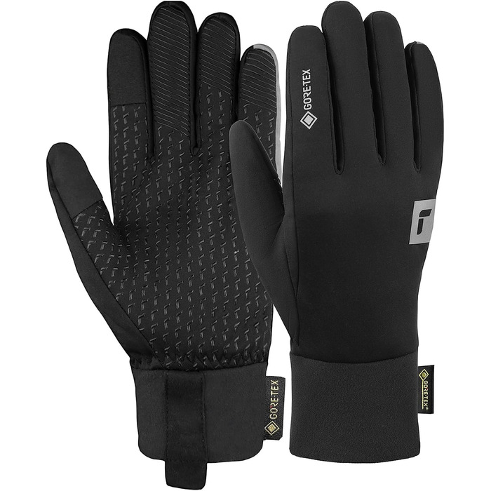 Універсальні рукавички Reusch Commuter Gore-Tex Touch-Tec, водонепроникні, дихаючі, теплі, чорні/сріблясті, розмір 8