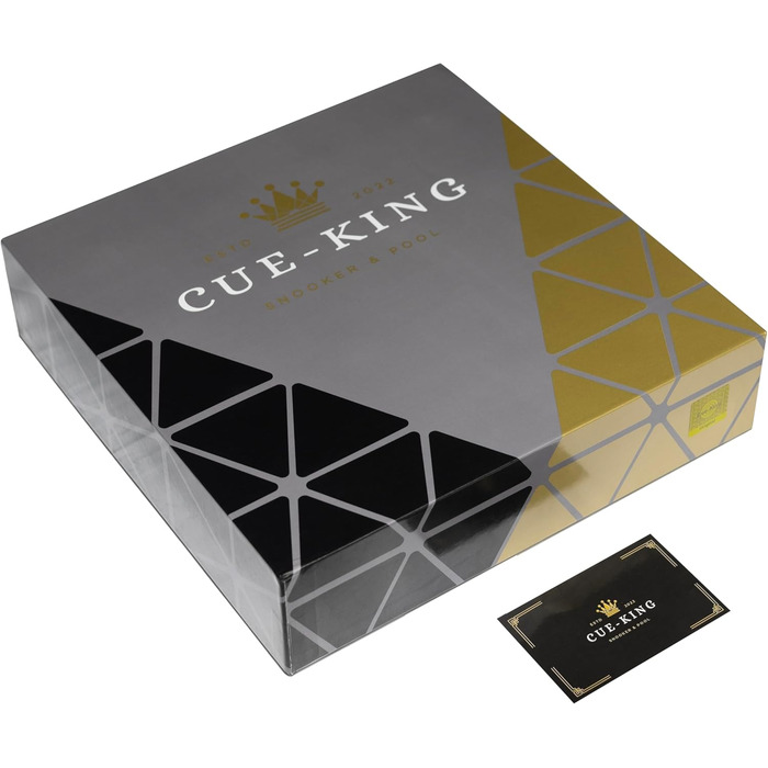 Більярдні кулі Cue-King Black Edition AA+ 5,4 см, набір з професійною точковою битком, стандартний комплект для більярду