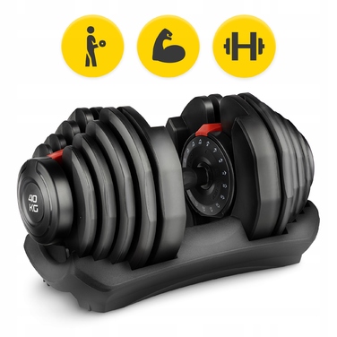 Регульовані чавунні гантелі 4FIZJO 1 x 40 кг